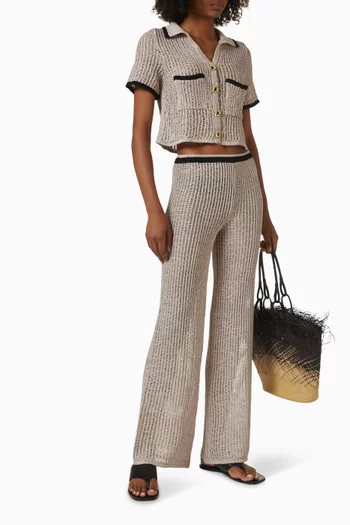 Lerins Wide-leg Pants in Knit