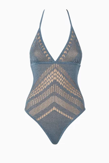 Villone Halterneck One-piece Swimsuit