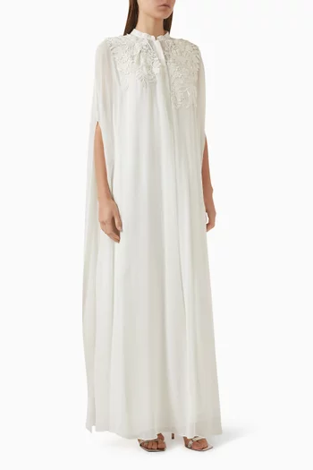 Brise Cape Dress in Georgette