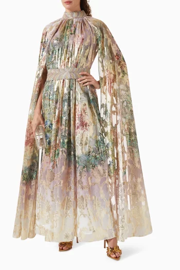 فستان اورلينا بحزام لوركس شيفون