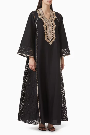 Embroidered Maxi Dress