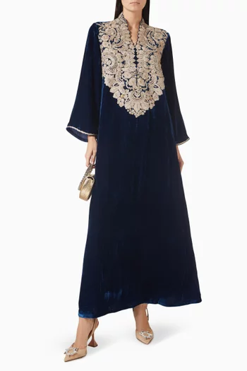 Clemence Maxi Dress in Velvet