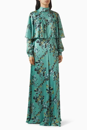 فستان هاربر بطبقة بنمط كاب