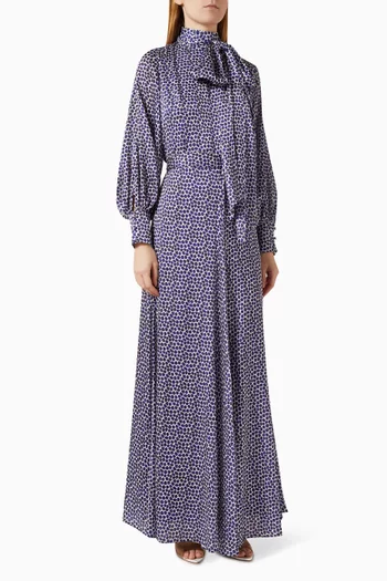 فستان بنقشة سلسلة