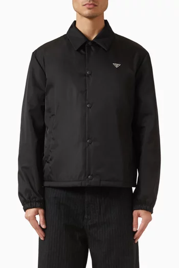 جاكيت بياقة نايلون معاد تدويره