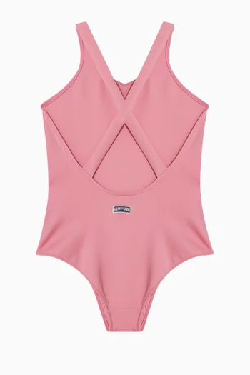 Cross-back One-piece Swimsuit