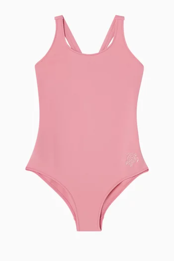 Cross-back One-piece Swimsuit