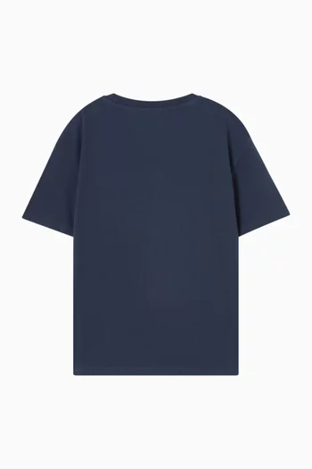 تي شيرت بطبعة سلحفاة بحرية قطن عضوي