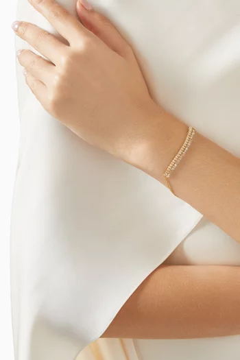 سوار هيرا مرصعة بالماس ذهب عيار 18