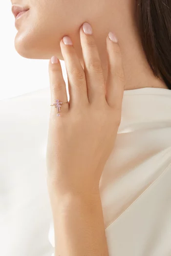 Girl Sapphire Ring in 18kt Gold