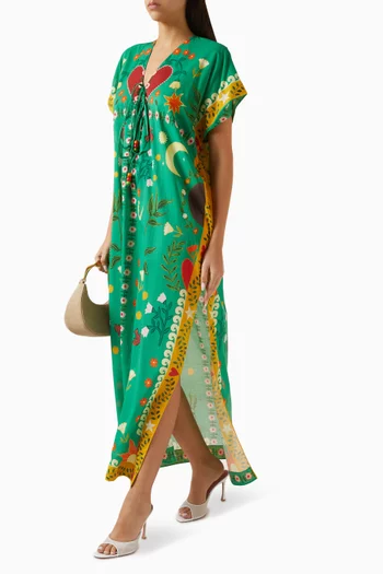 قفطان لوسي مزين بنقشة