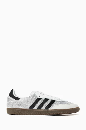 سنيكرز سامبا او جي مرصع بالكريستال أسفل الكاحل