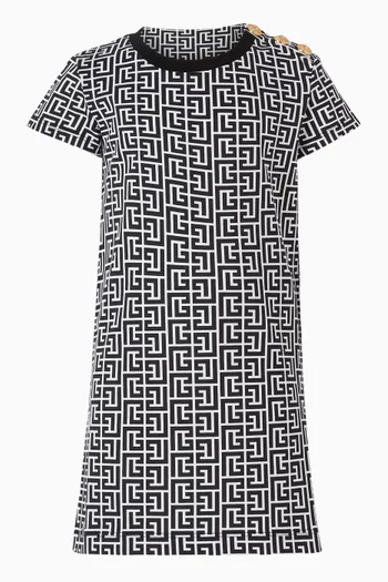 Monogram T-shirt Dress in Cotton