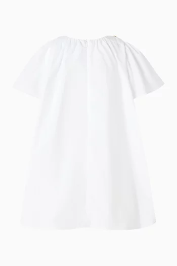 فستان بأزرار زينة