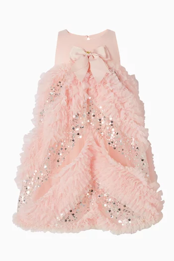 Dylas Ruffle Sequin Dress