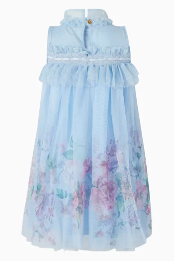 Mindi Floral Dress in Tulle