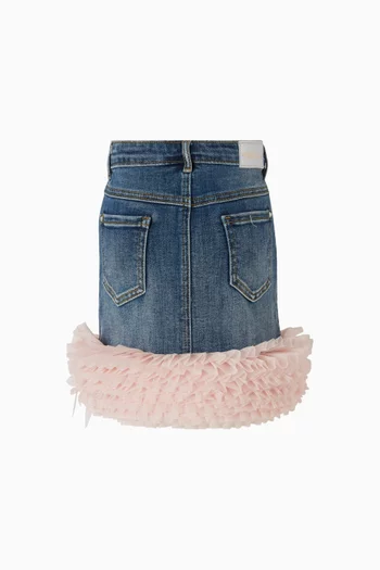 Gigi Tulle Skirt in Denim