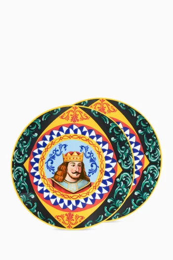 Regina Dinner Plates in Porcelain, Set of 2