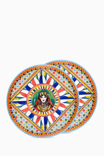 Regina Dinner Plates in Porcelain, Set of 2