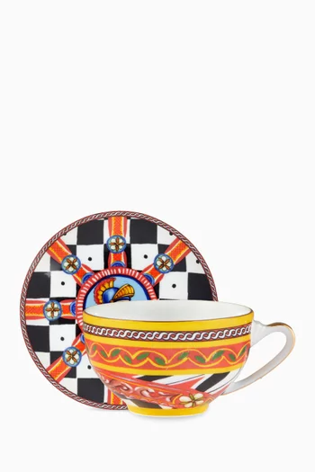 Carretto Cavaliere Tea Cup & Saucer Set