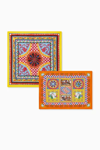 Carretto Placemat & Napkin Set in Linen