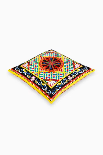 Small Carretto Foulard Print Cushion