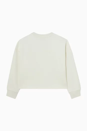 سويت شيرت بنجمة صوف قصير