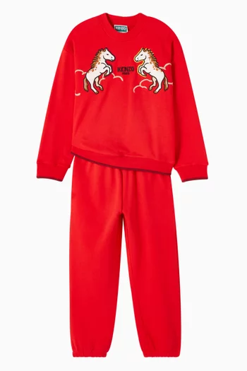 بنطال رياضي بشعار رأس السنة الصينية قطن