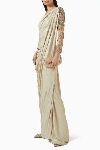 Draped Maxi Dress