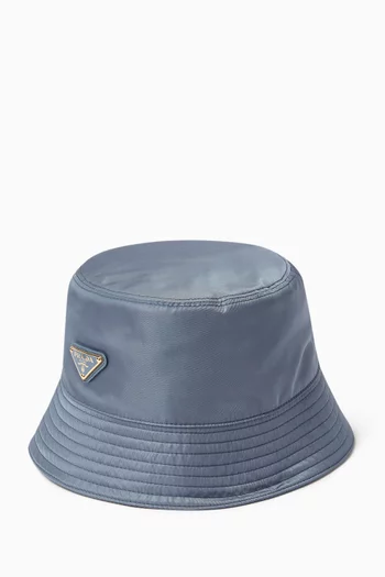 Triangle Logo Bucket Hat in Re-Nylon