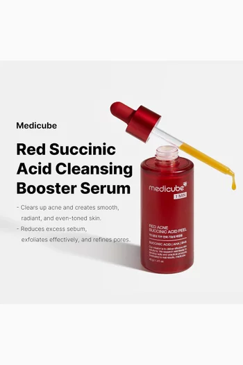 Red Acne Succinic Acid Peel- Wash-off Resurfacing Serum, 40G