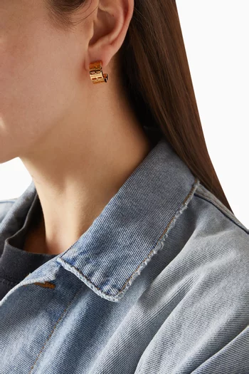 Nano Hoop Earrings in Recycled Brass