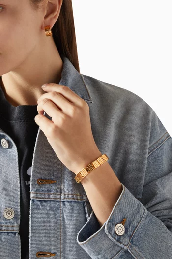 Nano Mini Link Bracelet in Brass & Zamak