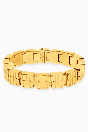 Nano Mini Link Bracelet in Brass & Zamak