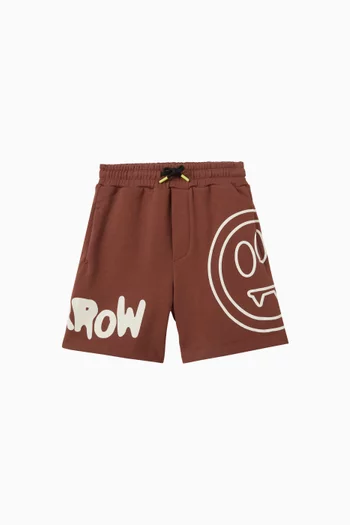Logo Graphic Print Sweatshorts in Cotton