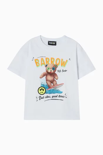 تي شيرت بطبعة قطن