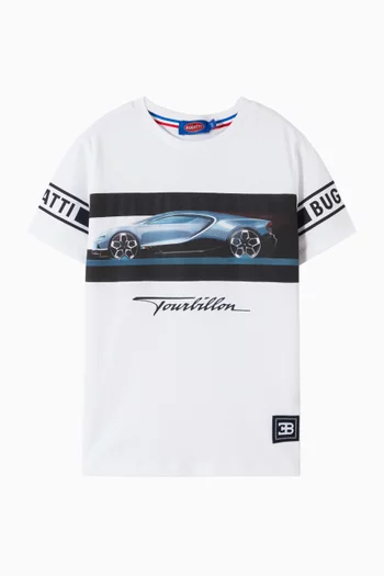 Car-print T-shirt in Cotton