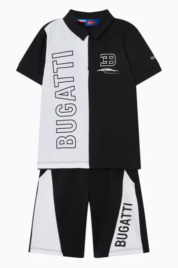 Half Logo Polo T-shirt