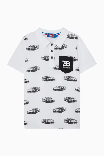 All-over Logo-print Polo T-shirt