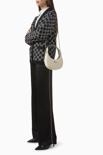 Small GG Marmont Shoulder Bag in Matelassé Leather