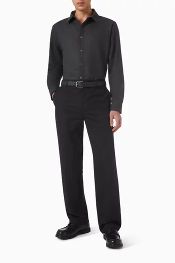 Relaxed Shirt in Wool Flannel