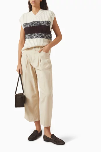 V-neck Sweater Vest in Merino-wool