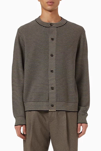 كارديغان مخطط صوف مارينو