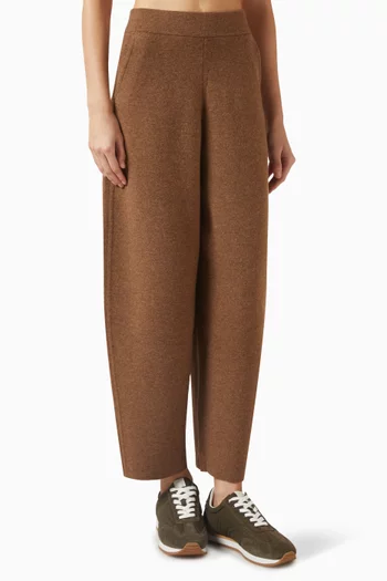 Barrel-fit Pants in Merino-wool
