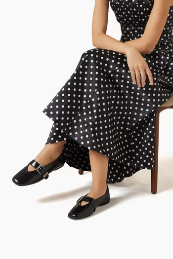 Sue Ballet Flats in Faux Leather