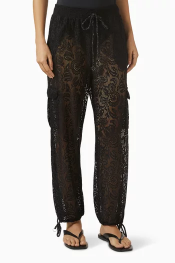 Elodie Sheer Pants in Lace