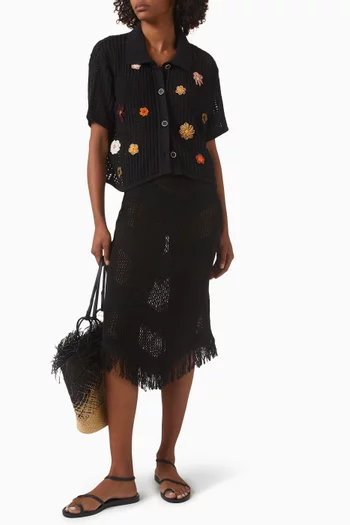 تنورة توبي متوسطة الطول