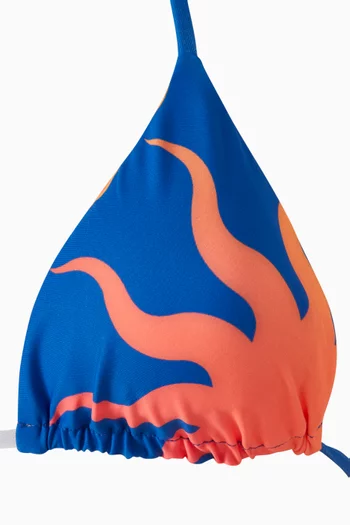 Balmy Sliding Reversible Triangle Bikini Top