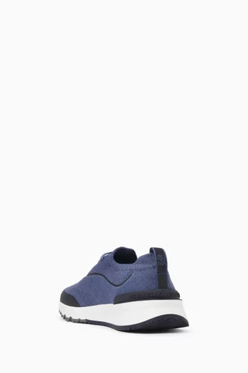 Knit Sneakers in Techno Cotton