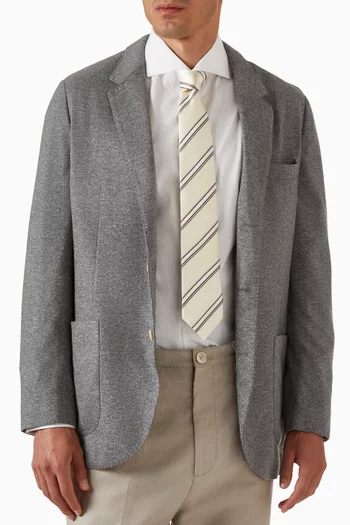 Striped Neck Tie in Silk